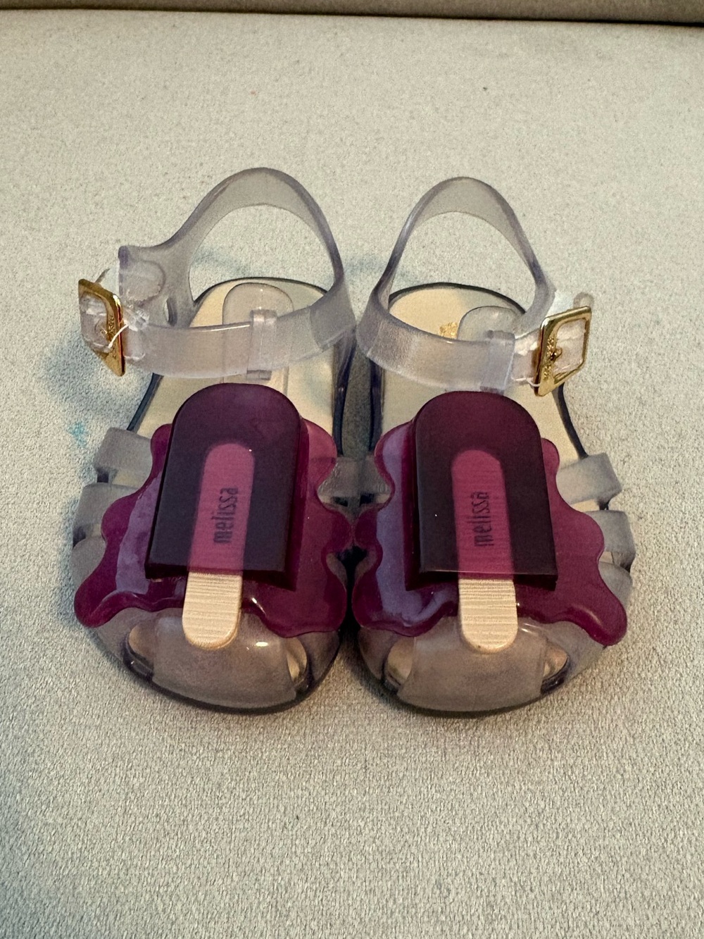 Mini Melissa Clear Jelly Popsicle Sandals - Picture 2 of 7
